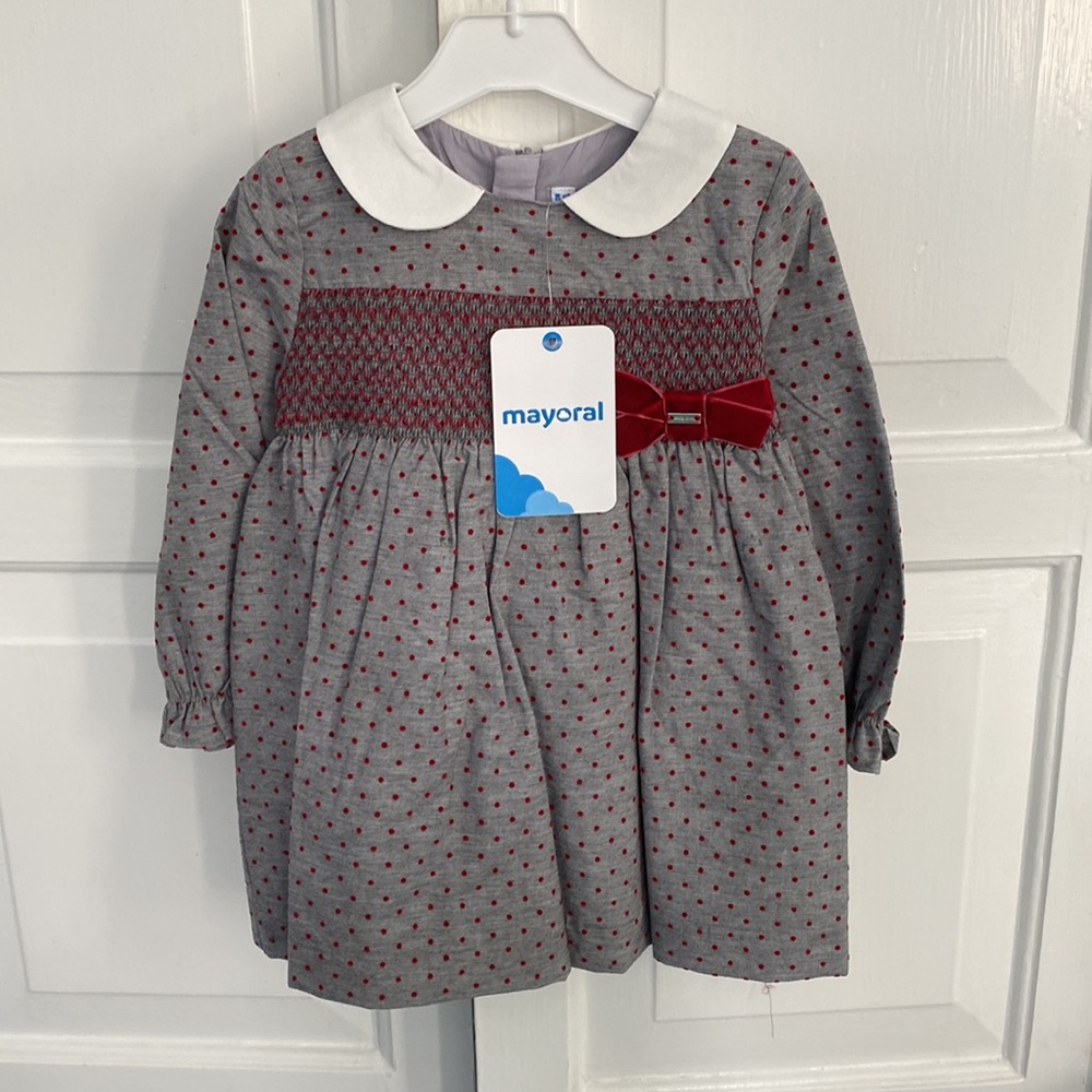 NWT Moral dress with velvet bow detail